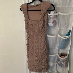 Zara nude mini dress